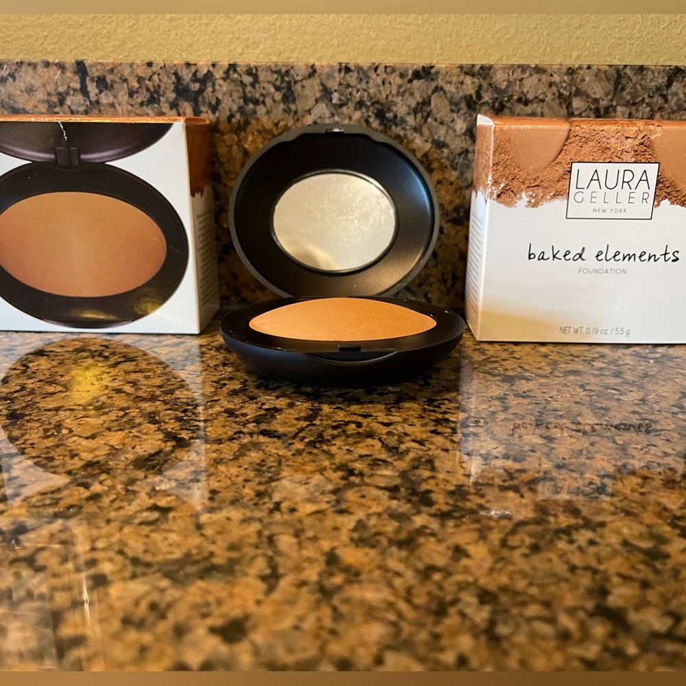 Laura Geller Baked Elements Foundation in Deep rich brown NWT makeup Sephora
